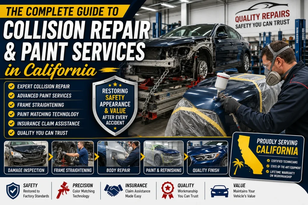 The Complete Guide to Collision Repair and Paint Services in California