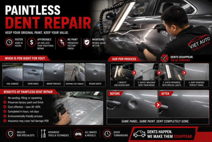 Dent Removal (PDR) — Viet Auto Collision