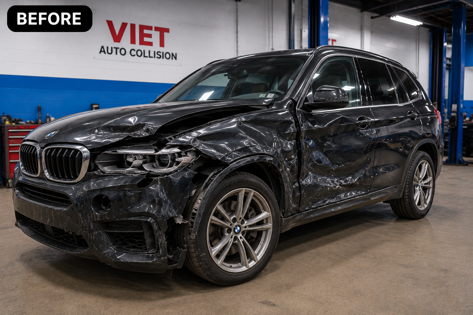 Before repair - SUV Collision Restoration