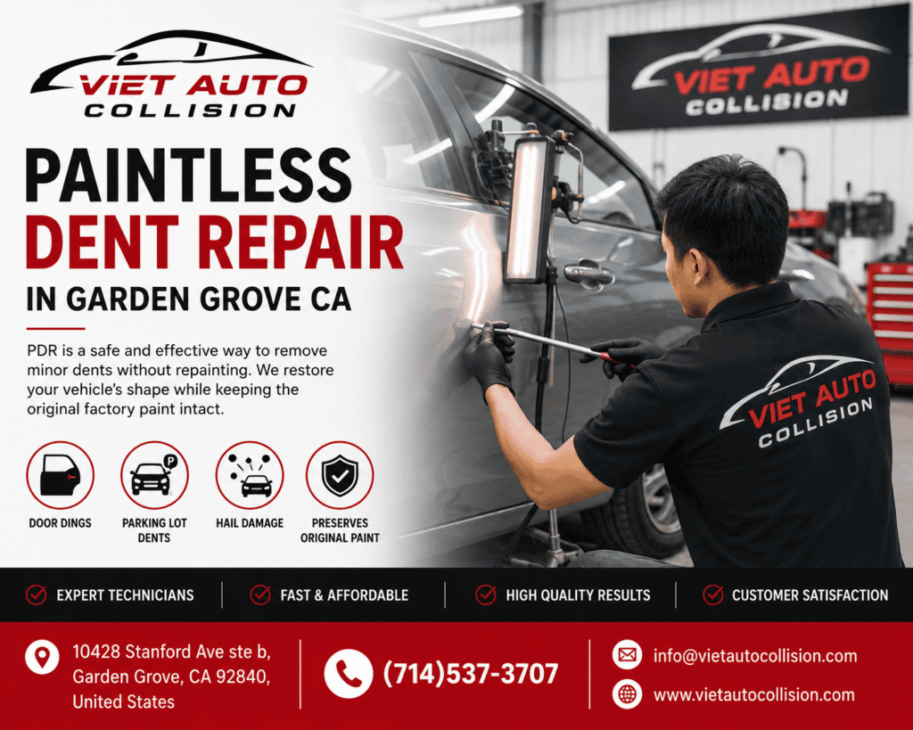 Paintless Dent Repair in Garden Grove CA: When Is PDR the Right Choice?