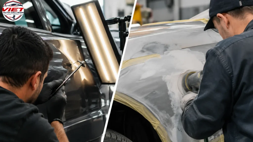 Paintless Dent Repair vs. Traditional Bodywork: Why We Don’t Use PDR on Every Dent